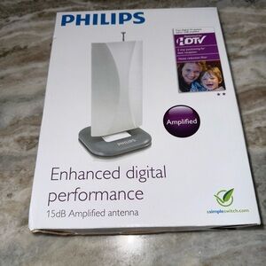 Philips Gray and White Amplified Antenna